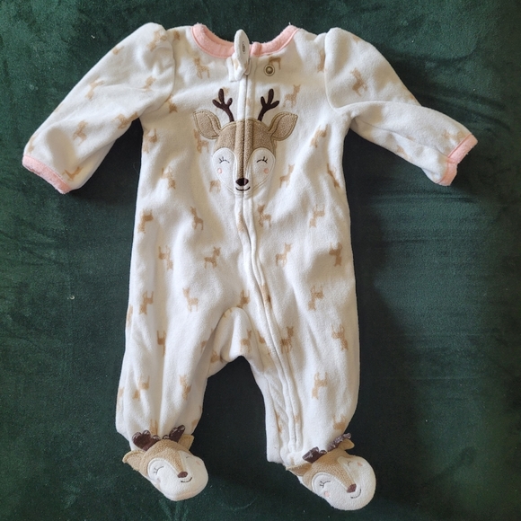 Footed fleece sleeper - Picture 2 of 3